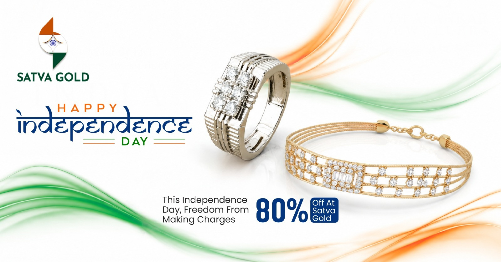 This Independence Day, Freedom From Making Charges — 80% Off at Satva Gold