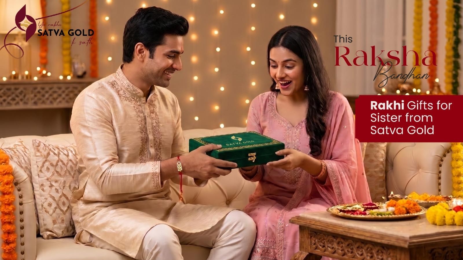 Top Rakhi Gifts for Sister from Satva Gold
