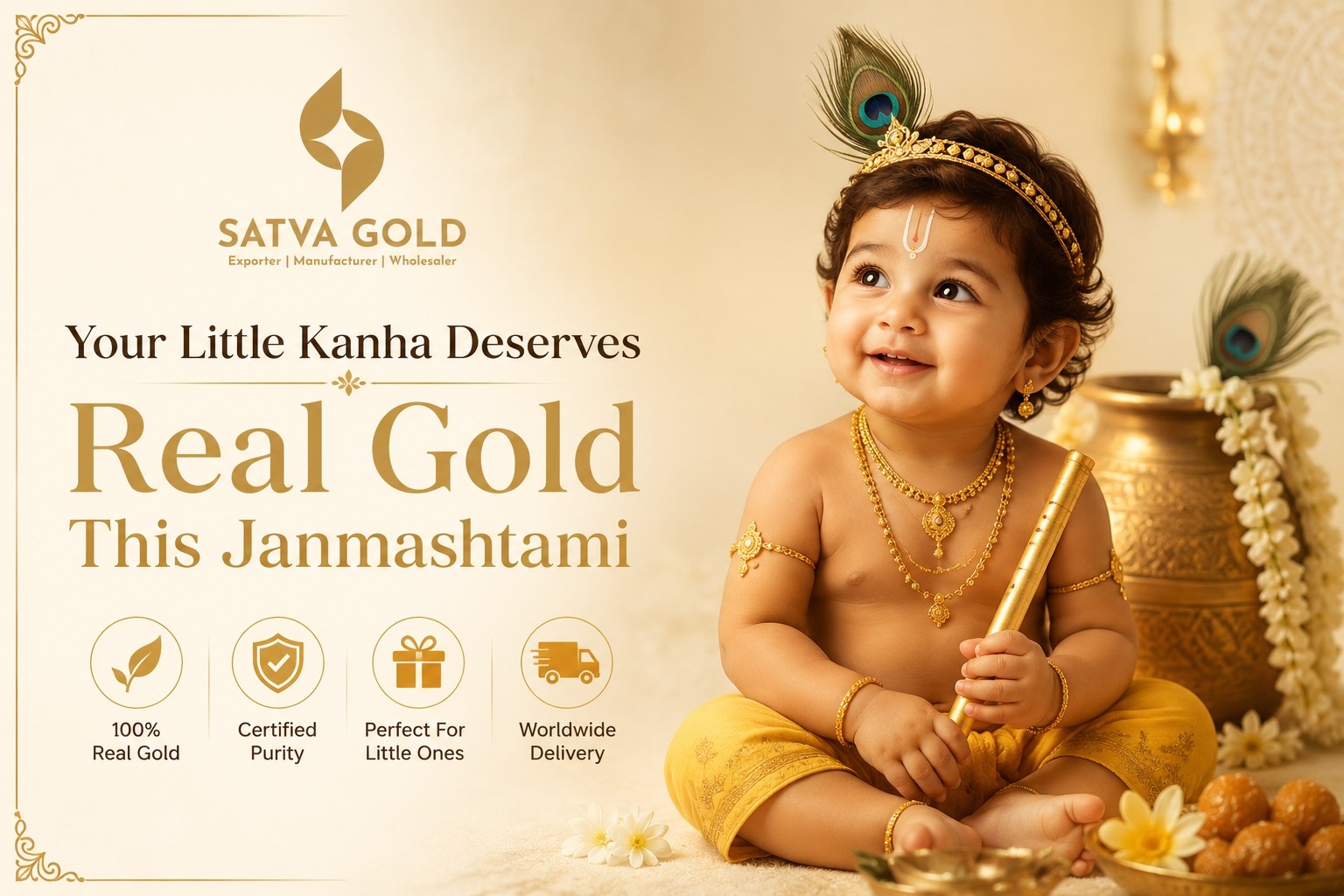 Your Little Kanha Deserves Real Gold This Janmashtami